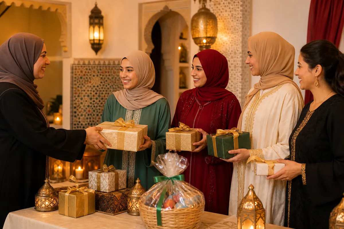 Gagnantes recevant leurs cadeaux lors d'un concours Ramadan