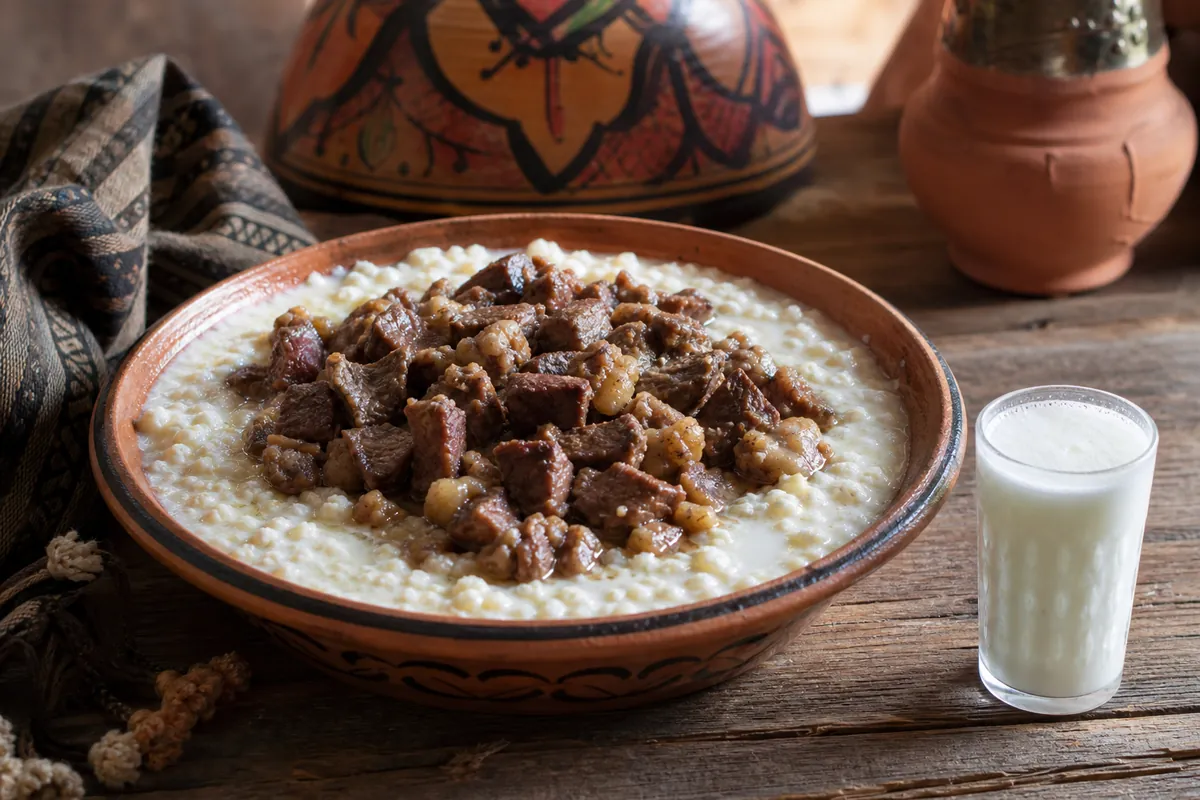 Seikouk marocain préparé avec du lben