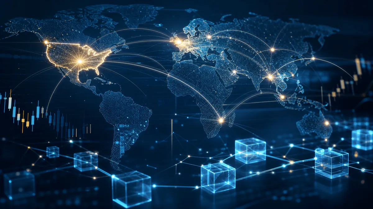 Flux de capitaux numériques entre les États-Unis et les marchés mondiaux