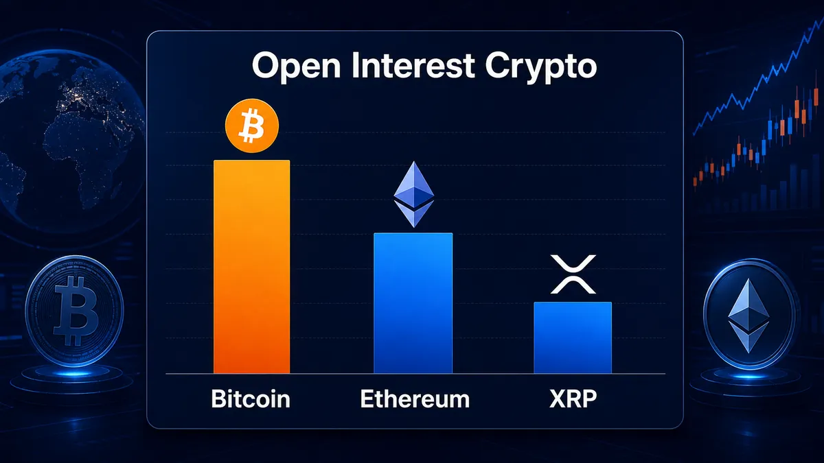 Comparaison de l Open Interest sur Bitcoin Ethereum et XRP