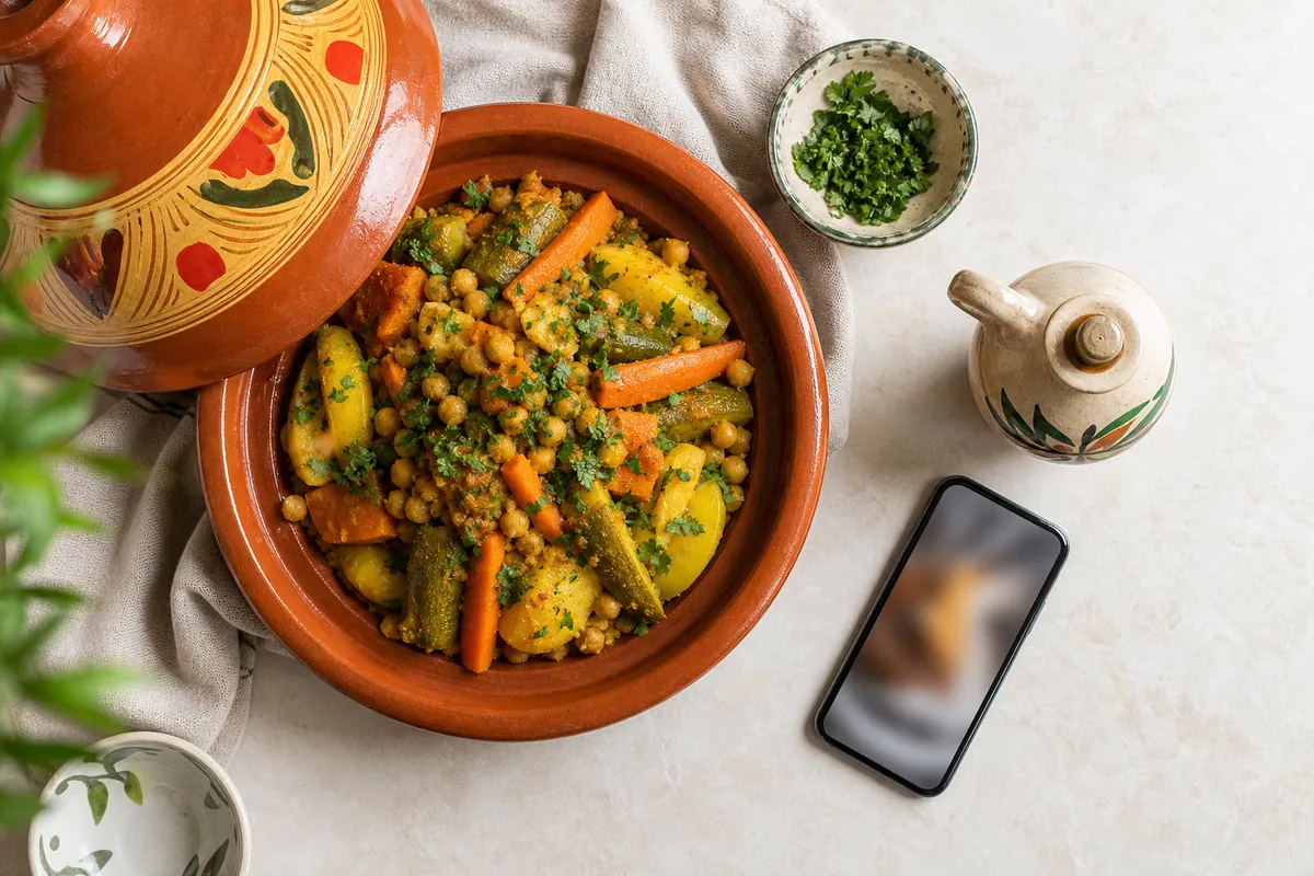 Plat fait maison prêt à être photographié pour un concours
