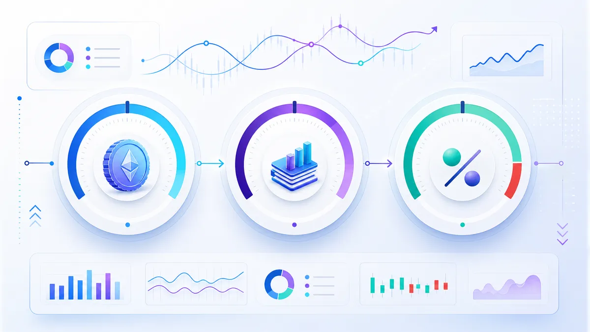 Indicateurs de dérivés crypto avec prix Open Interest et taux de financement